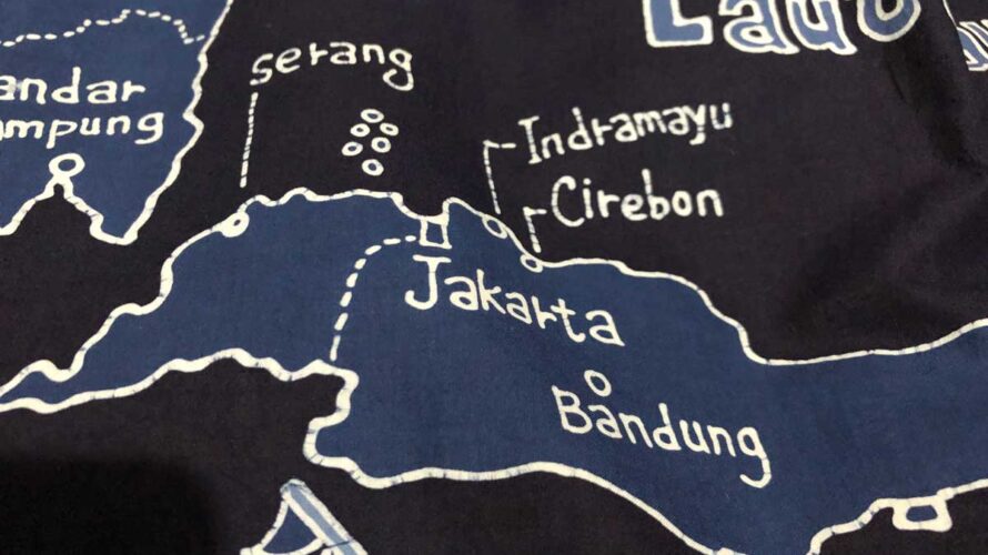 ［100枚のバティック］（16）賀集さんのインドネシア地図　㊦