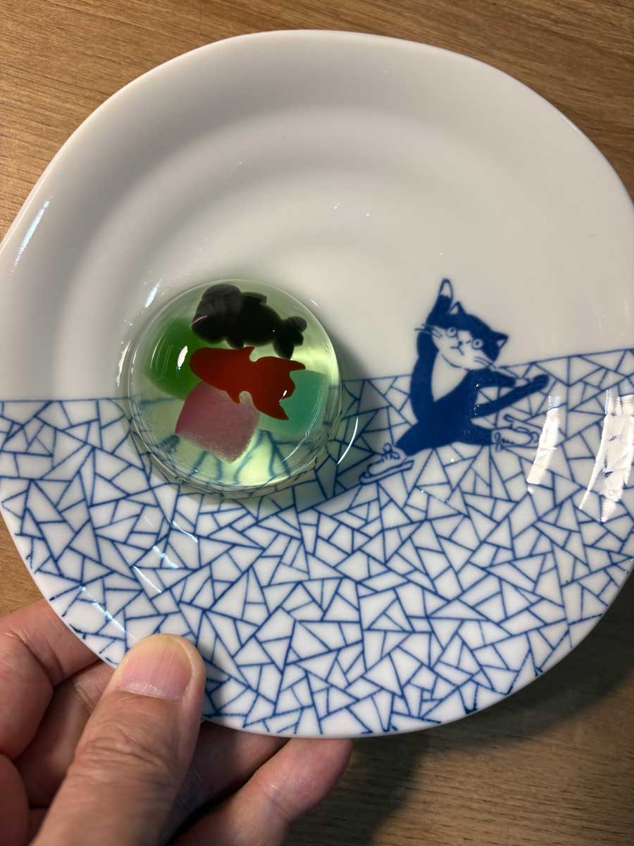 源吉兆庵のゼリーと「氷裂紋」