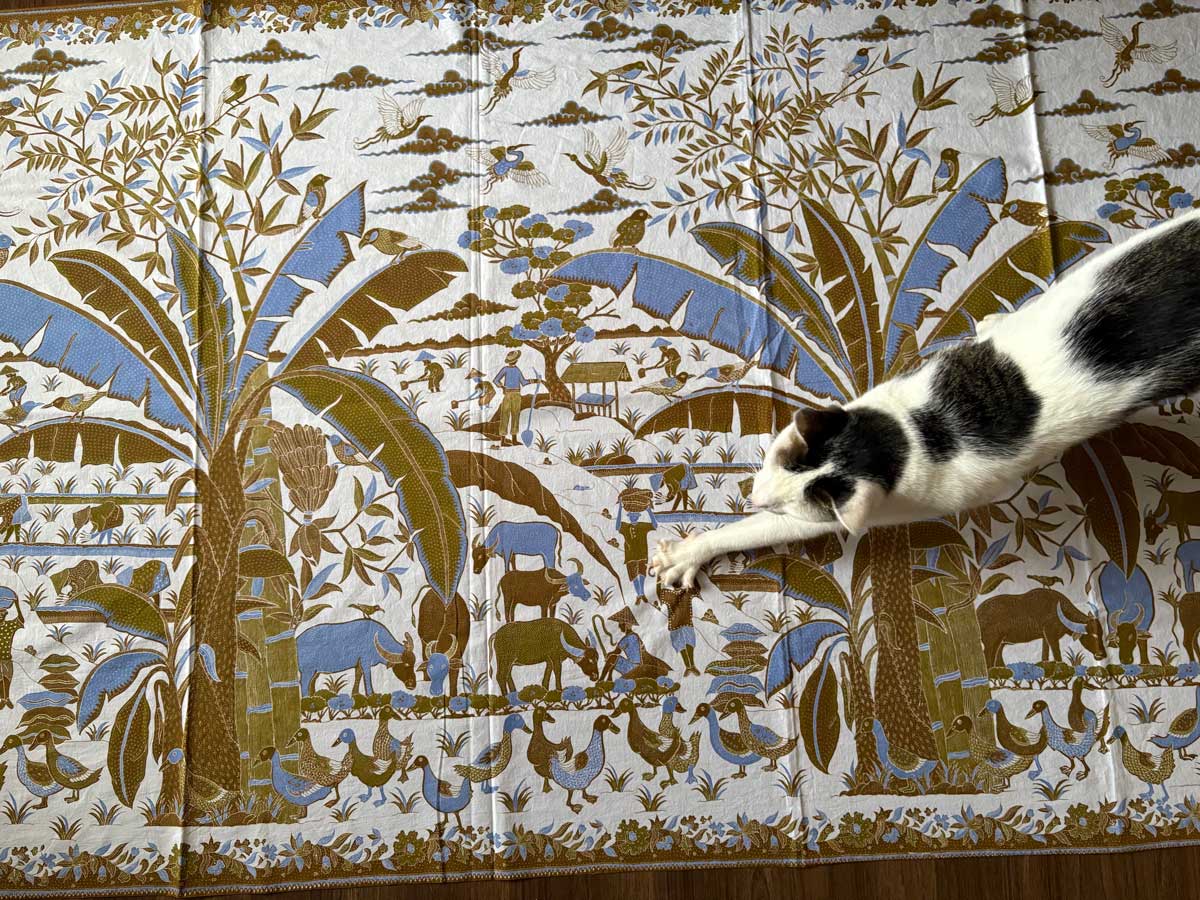 バナナの木のバティック