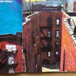 バティック模様に似た黒ねこ、街をさまよう　「ブラックキャット」［ねこの本］