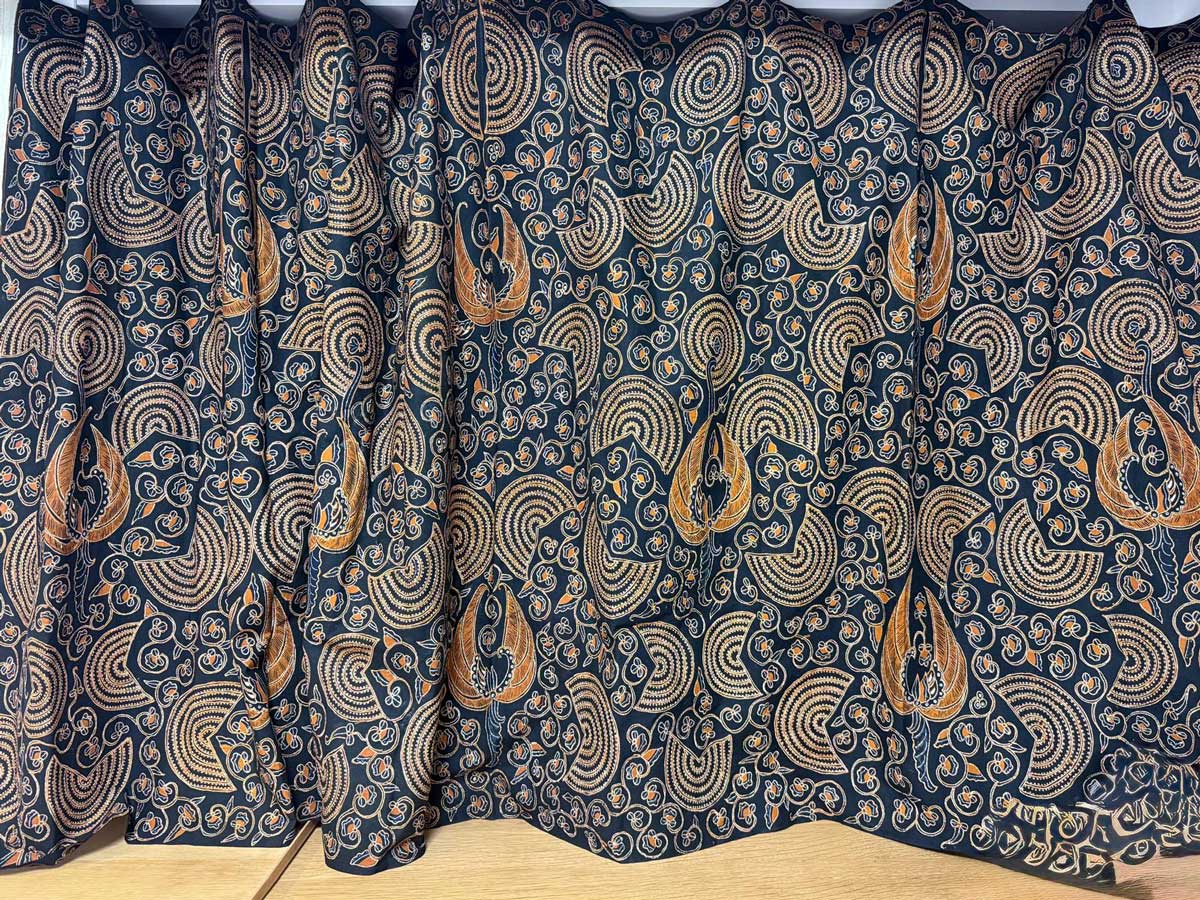 ジョグジャカルタのスイカ文様のバティック